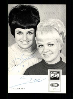 Li und Eve Autogrammkarte Original Signiert ## BC 193898