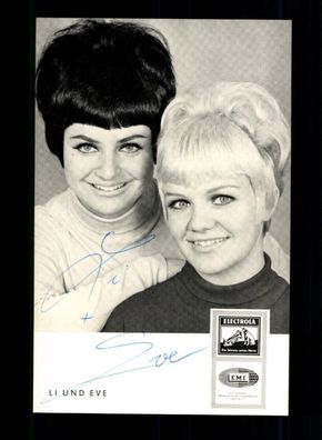 Li und Eve Autogrammkarte Original Signiert ## BC 193909