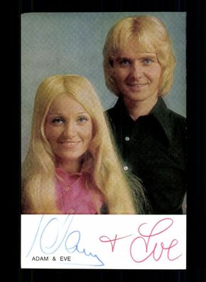 Adam und Eve Autogrammkarte Original Signiert ## BC 193918