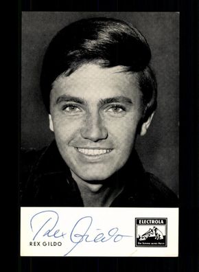 Rex Gildo Autogrammkarte Original Signiert ## BC 193924