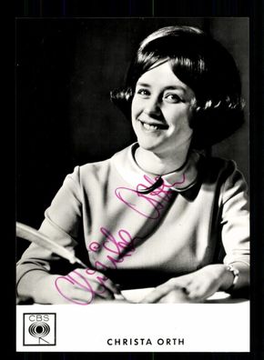 Christa Orth Autogrammkarte Original Signiert ## BC 194010