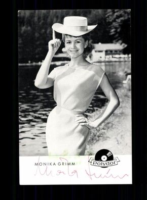 Monika Grimm Autogrammkarte Original Signiert ## BC 194062