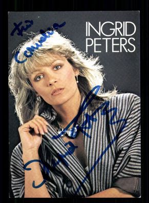 Ingrid Peters Autogrammkarte Original Signiert ## BC 194326