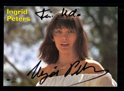 Ingrid Peters Autogrammkarte Original Signiert ## BC 194342