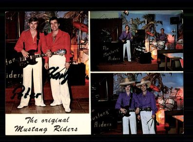 The original Mustang Riders Autogrammkarte Original Signiert ## BC 194494