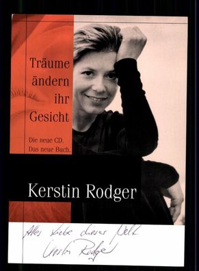 Kerstin Rodger Autogrammkarte Original Signiert ## BC 194725