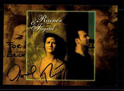 Rainer und Ingrid Autogrammkarte Original Signiert ## BC 194832