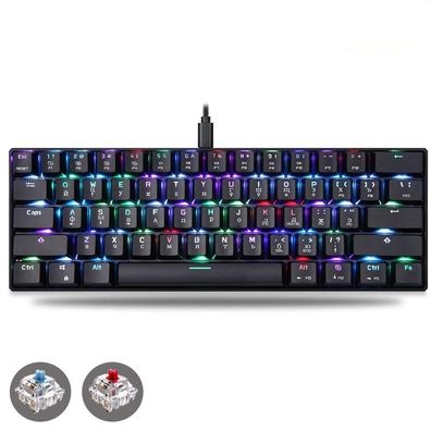 Mini Motospeed ck61 RGB Gaming mechanische Tastatur