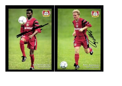 Autogrammkartensatz Bayer Leverkusen 1996-97 19 Karten Original Sign(2620)