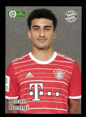 Kaan Bengi Autogrammkarte Bayern München U 19 2022-23