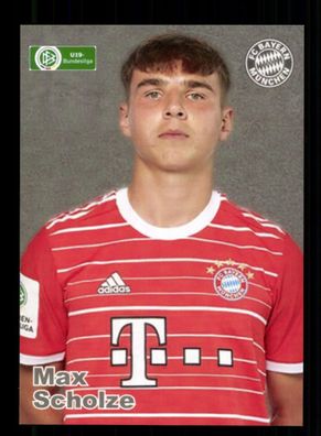 Max Scholze Autogrammkarte Bayern München U 19 2022-23