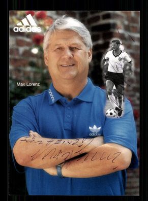 Max Lorenz Autogrammkarte DFB Vize Weltmeister 1966 Original Signiert + A 225082