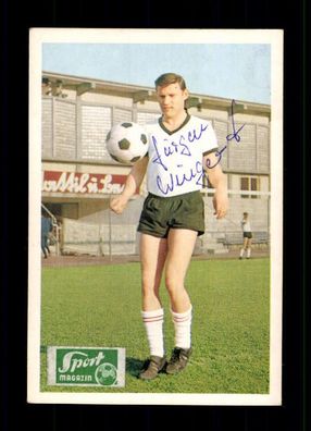 Jürgen Wingert Borussia Neunkirchen Sport Magazin Bergmann Sammelbild 1967-68