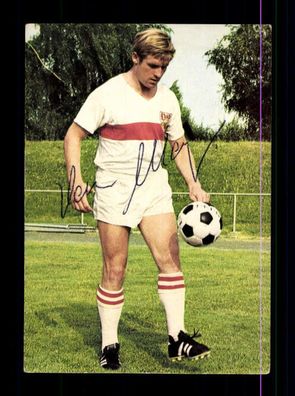 Hans Mayer VfB Stuttgart Bergmann Sammelbild 1969-70 Original Signiert