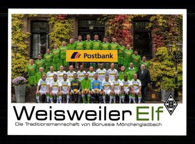 Borussia Mönchengladbach Weisweiler Elf Mannschaftskarte + A 224942