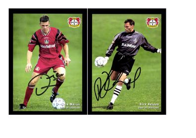 Autogrammkartensatz Bayer Leverkusen 1996-97 15 Karten Original Signiert(1558)