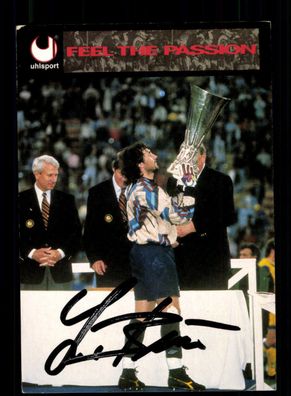 Luca Bucci AC Parma UEFA Pokalsieger 1995 Autogrammkarte Signiert # A 224997