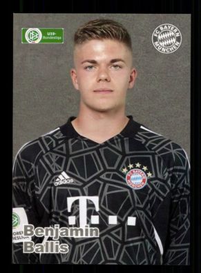 Benjamin Ballis Autogrammkarte Bayern München U 19 2022-23