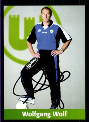 Wolfgang Wolf Autogrammkarte VFL Wolfsburg 2001-02 Original Sign + A 225250