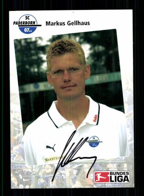 Markus Gellhaus Autogrammkarte SC Paderborn 2007-08 Original Signiert + A 225388