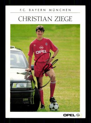 Christian Ziege Autogrammkarte Bayern München 1990-91 Original Signiert