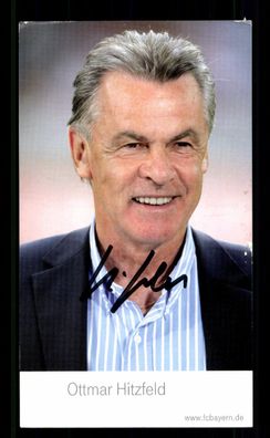 Ottmar Hitzfeld Autogrammkarte Bayern München 2007-08 Original Signiert + 4