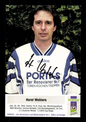 Horst Wohlers Borussia Mönchengladbach Autogrammkarte Original Signiert #G 37564