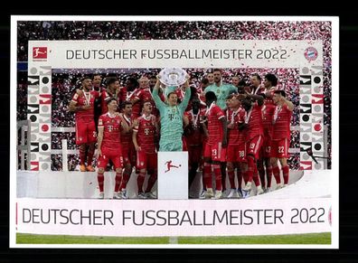 Bayern München Mannschaftskarte Deutscher Meister 2022