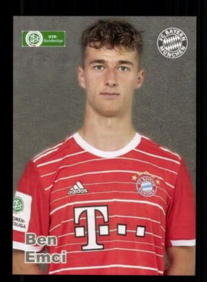 Ben Emci Autogrammkarte Bayern München U 19 2022-23
