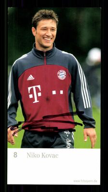 Niko Kovac Autogrammkarte Bayern München 2002-03 Original Signiert