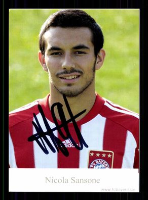 Nicola Sansone Autogrammkarte Bayern München II 2010-11 Original Signiert