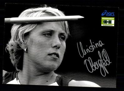 Christina Obergföll Autogrammkarte Original Signiert Leichtathletik + A 224880