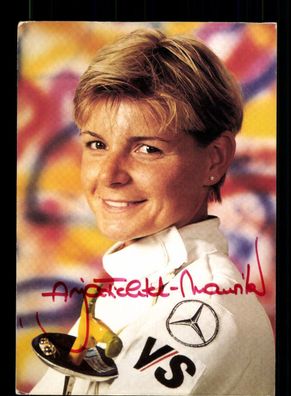 Anja Fichtel Mauritz Autogrammkarten Original Signiert Fechten + A 225235