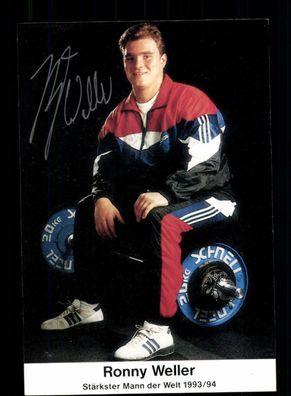 Ronny Weller Autogrammkarte Original Signiert Gewichtheben + A 225246