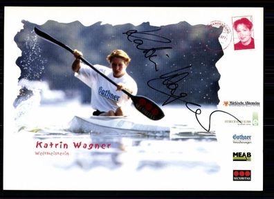 Katrin Wagner Olympiasieger 2000 Kajak Autogrammkarte Original Sign + A 225445