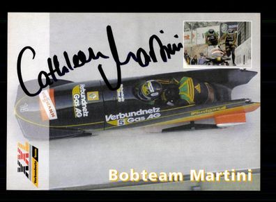 Cathleen Martini Autogrammkarte Original Signiert Bob Fahren # A 225165