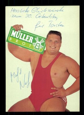Manfred Nerlinger Autogrammkarte Original Signiert Gewichtheben + A 225249