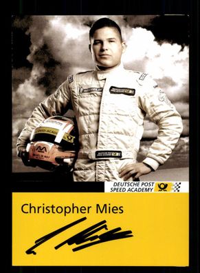 Christopher Mies Autogrammkarte Original Signiert Motorsport # A 225156