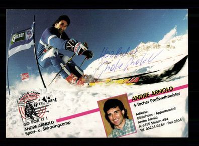 Andre Arnold Autogrammkarte Original Signiert Skialpine + A 224916