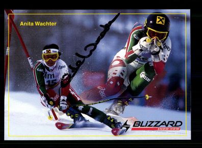 Anita Wachter Autogrammkarte Original Signiert Ski Alpine + A 225301