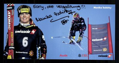 Monika Tschirky Autogrammkarte Original Signiert Skialpine + G 37626