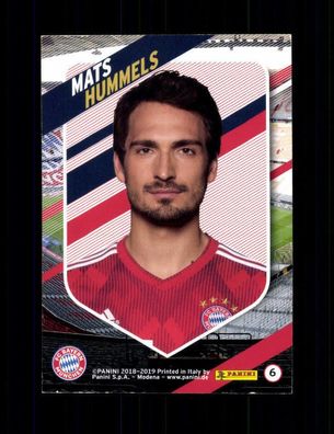 Mats Hummels FC Bayern München Panini Card 2018-19 Nr. 6