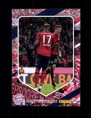 Boateng und Thomas Müller FC Bayern München Panini Card 2018-19 Nr. 35