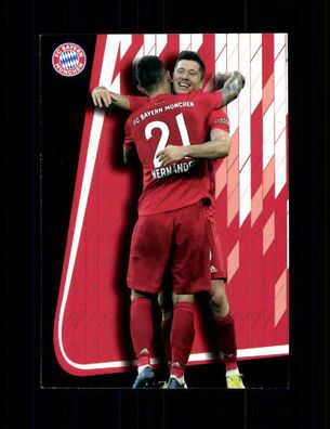 Hernandez und Lewandowski FC Bayern München Panini Card 2019-20 Nr. 36