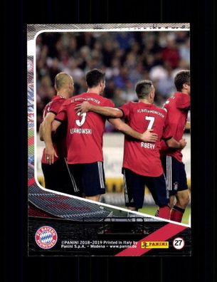Team FC Bayern München Panini Card 2018-19 Nr. 27