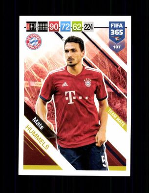Mats Hummels FC Bayern München Fifa 365 Panini Card 2019 Nr. 107