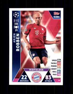 Arjen Robben FC Bayern München TOPPS Card 2018-19