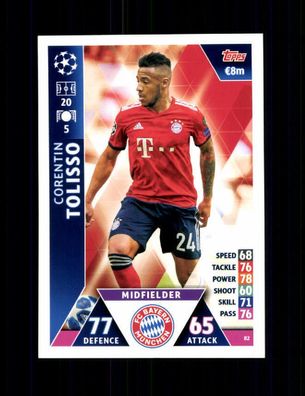 Corentino Tolisso FC Bayern München TOPPS Card 2018-19