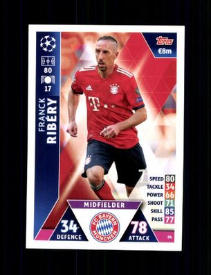 Franck Ribery FC Bayern München TOPPS Card 2018-19