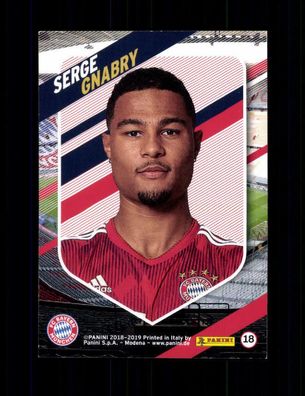 Serge Gnabry FC Bayern München Panini Card 2018-19 Nr. 18